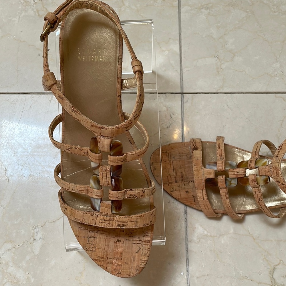 STUART WEITZMAN - TAN SUMMER SANDAL